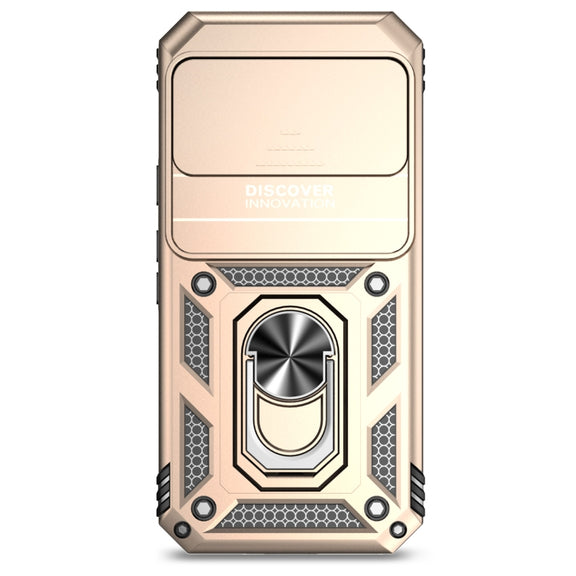 For Google Pixel 9 Sliding Camshield Holder Phone Case(Gold)