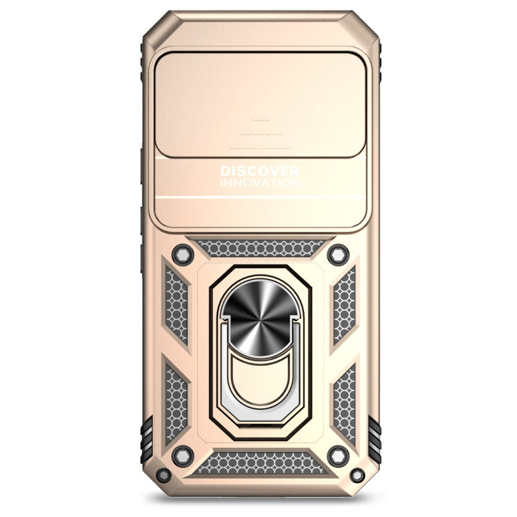 For Google Pixel 9 Sliding Camshield Holder Phone Case(Gold)