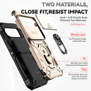 For Google Pixel 9 Sliding Camshield Holder Phone Case(Gold)