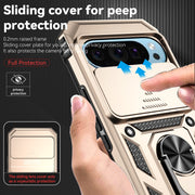 For Google Pixel 9 Sliding Camshield Holder Phone Case(Gold)
