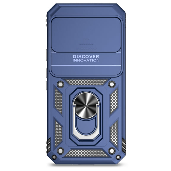 For Google Pixel 9 Sliding Camshield Holder Phone Case(Blue)