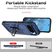 For Google Pixel 9 Sliding Camshield Holder Phone Case(Blue)
