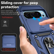 For Google Pixel 9 Sliding Camshield Holder Phone Case(Blue)