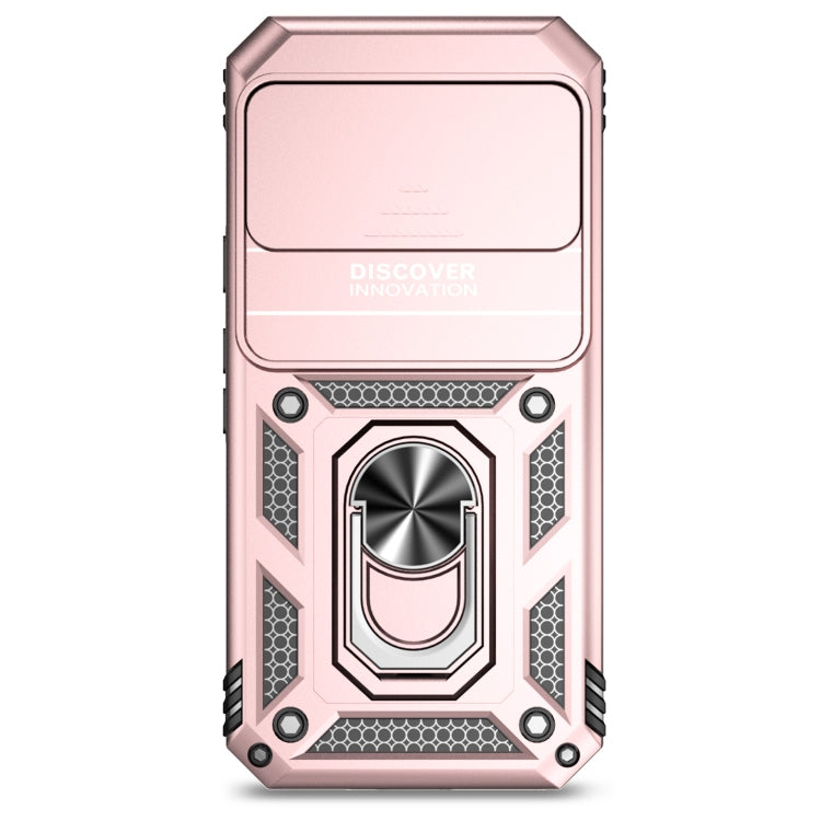 For Google Pixel 9 Sliding Camshield Holder Phone Case(Rose Gold)