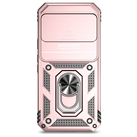 For Google Pixel 9 Sliding Camshield Holder Phone Case(Rose Gold)