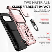 For Google Pixel 9 Sliding Camshield Holder Phone Case(Rose Gold)