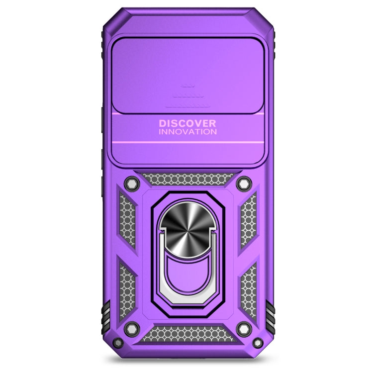 For Google Pixel 9 Sliding Camshield Holder Phone Case(Purple)