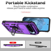 For Google Pixel 9 Sliding Camshield Holder Phone Case(Purple)