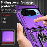 For Google Pixel 9 Sliding Camshield Holder Phone Case(Purple)