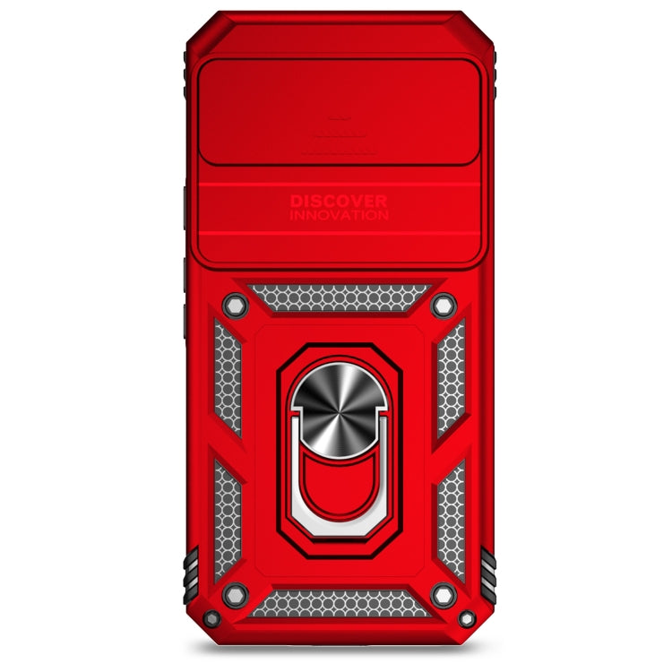 For Google Pixel 9 Pro Sliding Camshield Holder Phone Case(Red)