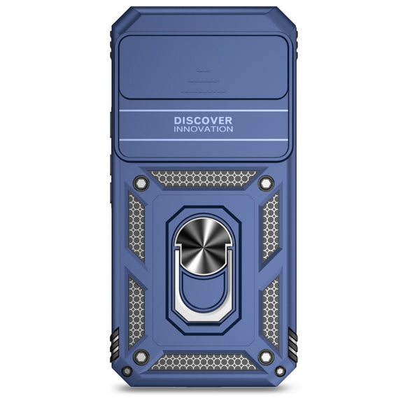 For Google Pixel 9 Pro Sliding Camshield Holder Phone Case(Blue)