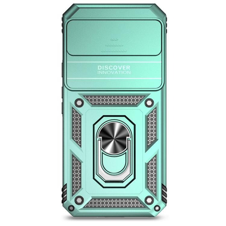 For Google Pixel 9 Pro Sliding Camshield Holder Phone Case(Green)