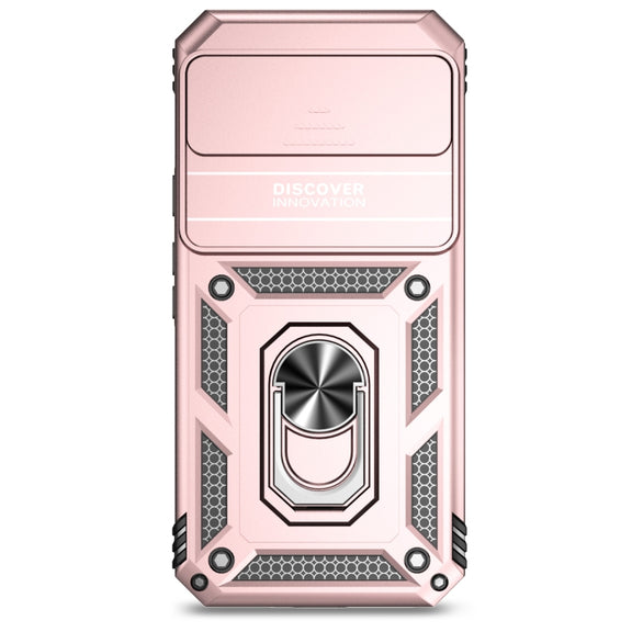 For Google Pixel 9 Pro Sliding Camshield Holder Phone Case(Rose Gold)