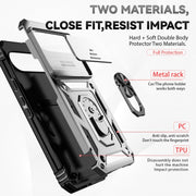 For Google Pixel 9 Pro Sliding Camshield Holder Phone Case(Silver)