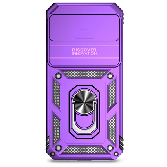 For Google Pixel 9 Pro Sliding Camshield Holder Phone Case(Purple)