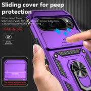 For Google Pixel 9 Pro Sliding Camshield Holder Phone Case(Purple)
