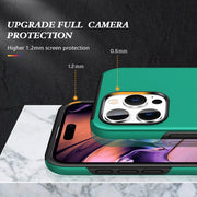 For iPhone 16 Magnetic Ring Holder Phone Case(Dark Green)