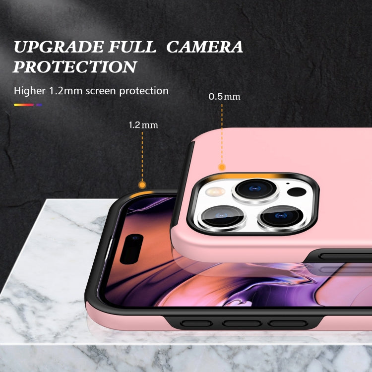 For iPhone 16 Plus Magnetic Ring Holder Phone Case(Rose Gold)
