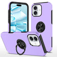 For iPhone 16 Plus Magnetic Ring Holder Phone Case(Purple) - iPhone 16 Plus Cases by PMC TechLife | Online Shopping South Africa | PMC TechLife | Buy Now Pay Later Mobicred
