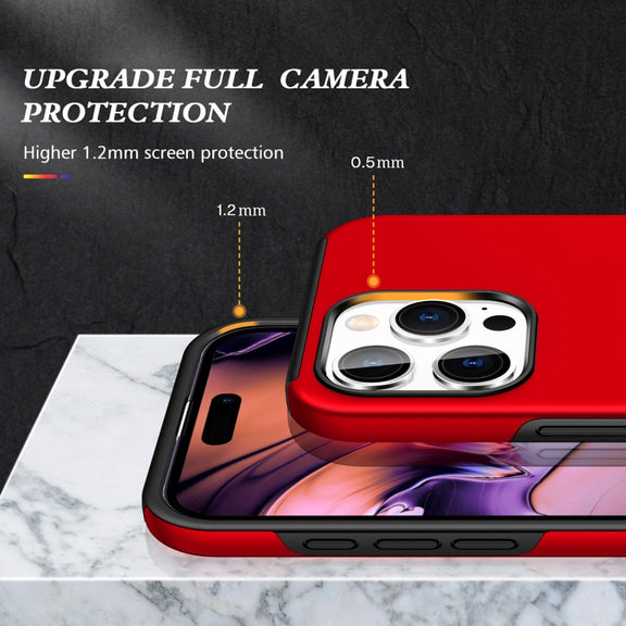 For iPhone 16 Pro Magnetic Ring Holder Phone Case(Red)