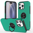 For iPhone 16 Pro Magnetic Ring Holder Phone Case(Dark Green) - iPhone 16 Pro Cases by PMC TechLife | Online Shopping South Africa | PMC TechLife | Buy Now Pay Later Mobicred