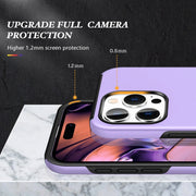 For iPhone 16 Pro Magnetic Ring Holder Phone Case(Purple)