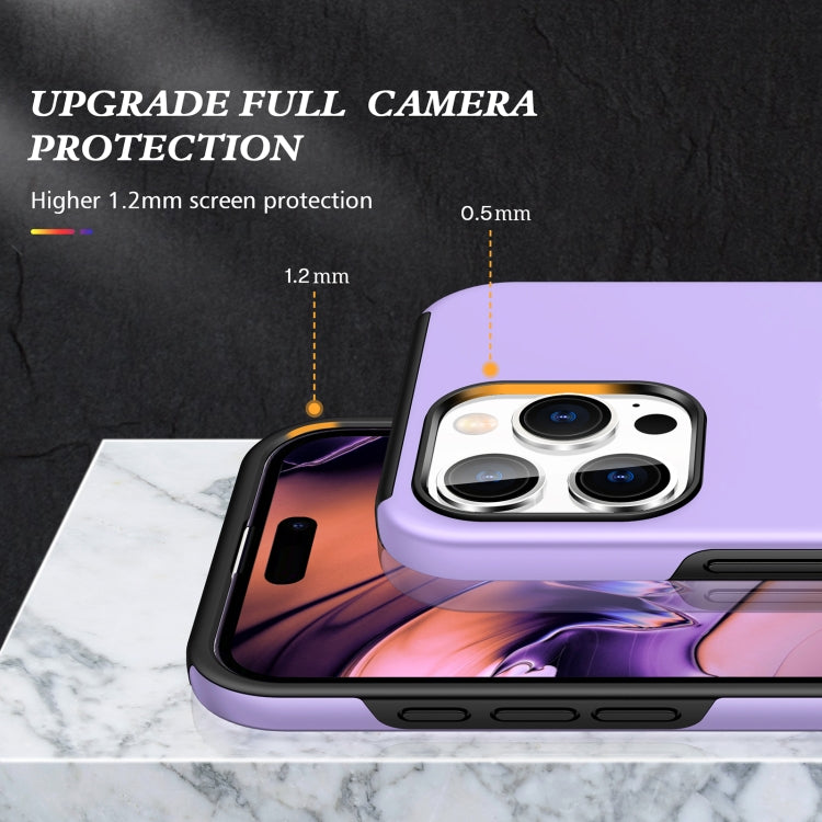 For iPhone 16 Pro Max Magnetic Ring Holder Phone Case(Purple)
