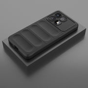 For Redmi K70 Ultra Global Magic Shield TPU + Flannel Phone Case(Black)