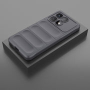 For Redmi K70 Ultra Global Magic Shield TPU + Flannel Phone Case(Dark Grey)