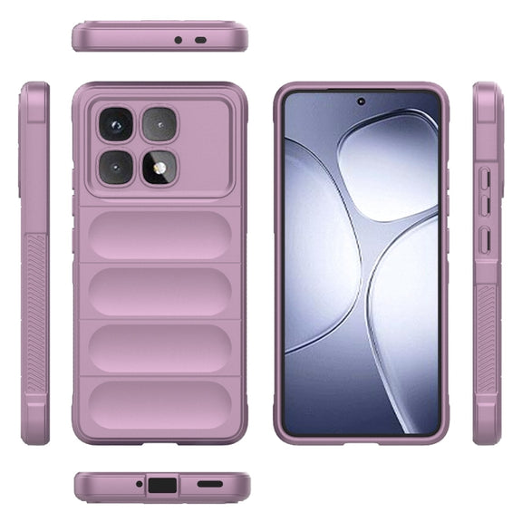 For Redmi K70 Ultra Global Magic Shield TPU + Flannel Phone Case(Purple)