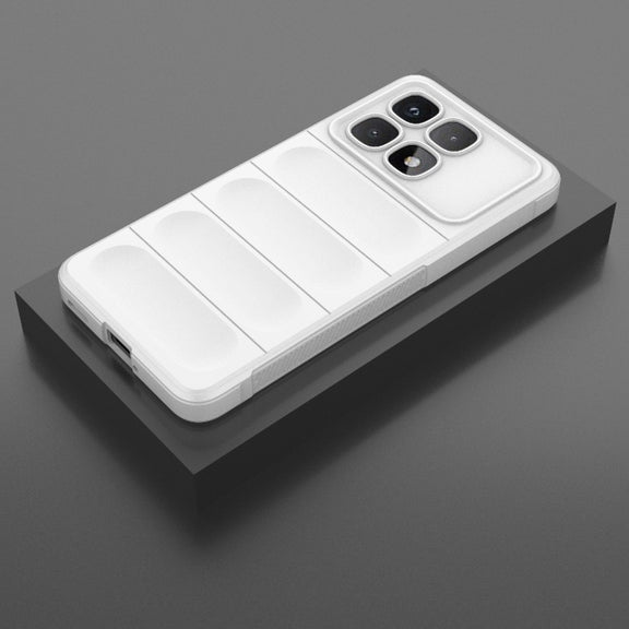 For Redmi K70 Ultra Global Magic Shield TPU + Flannel Phone Case(White)