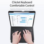 For iPad Pro 13 2024 DUX DUCIS TK Series Wireless Bluetooth Keyboard Tablet Protective Case(Black)