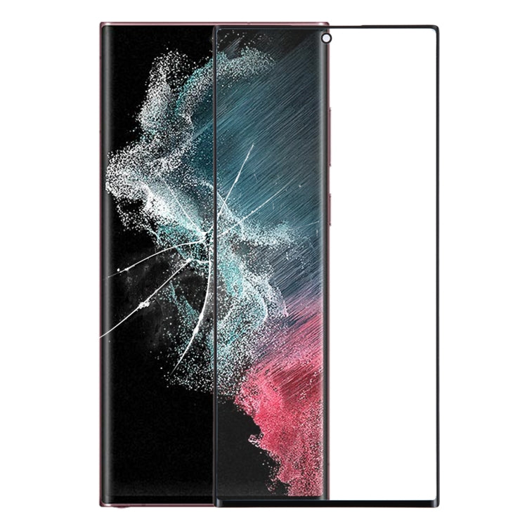 For Samsung Galaxy S22 Ultra SM-S908B Front Screen Outer Glass Lens with OCA Optically Clear Adhesive
