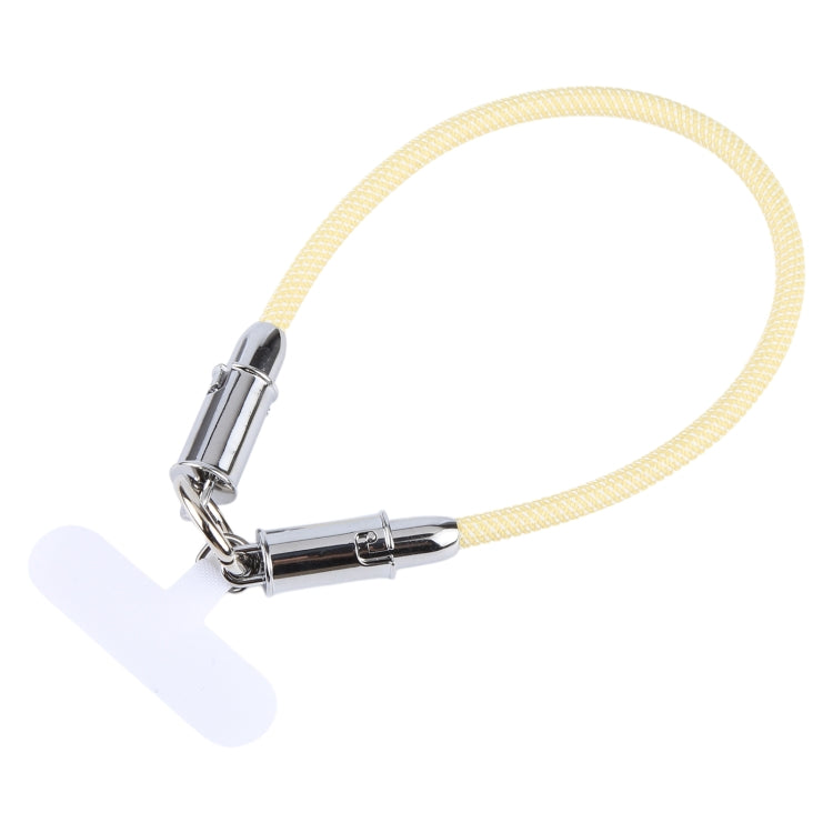 USB-C / Type-C to 8 Pin Data Cable Phone Anti-lost Short Lanyard, Length: 30cm(Yellow Braid)