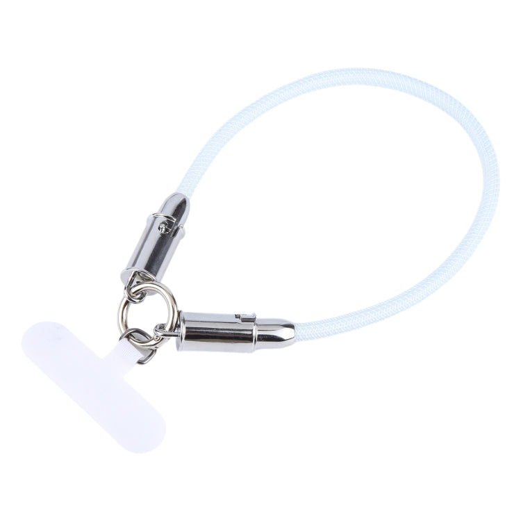 USB-C / Type-C to 8 Pin Data Cable Phone Anti-lost Short Lanyard, Length: 30cm(Blue Braid)