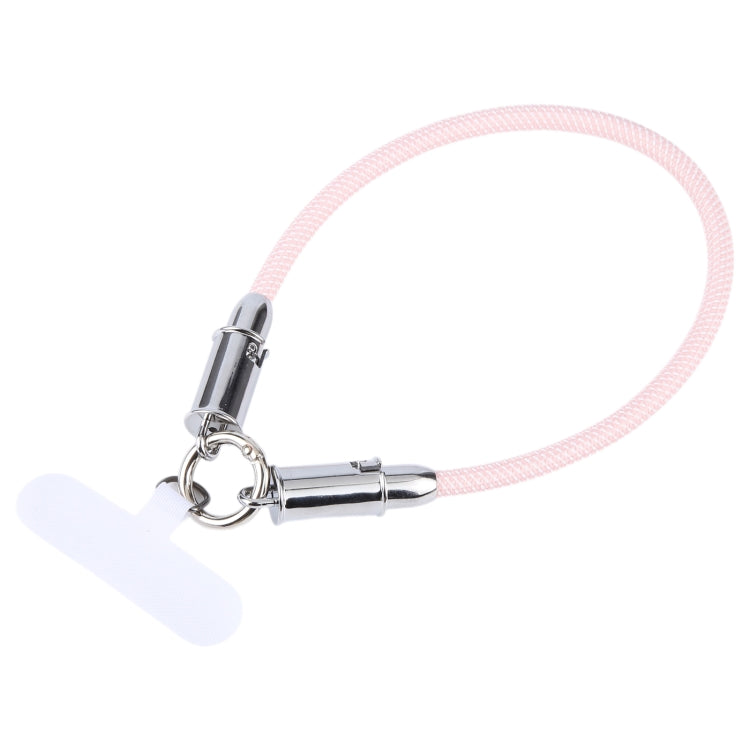USB-C / Type-C to Type-C Data Cable Phone Anti-lost Short Lanyard, Length: 30cm(Pink Braid)