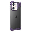 For iPhone 12 Aromatherapy Alloy Frameless Phone Case(Purple) - iPhone 12 / 12 Pro Cases by PMC TechLife | Online Shopping South Africa | PMC TechLife | Buy Now Pay Later Mobicred