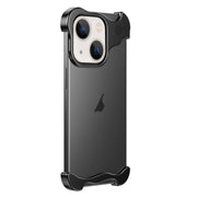 For iPhone 14 Aromatherapy Alloy Frameless Phone Case(Black)