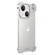 For iPhone 14 Aromatherapy Alloy Frameless Phone Case(Silver) - iPhone 14 Cases by PMC TechLife | Online Shopping South Africa | PMC TechLife | Buy Now Pay Later Mobicred