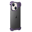 For iPhone 14 Aromatherapy Alloy Frameless Phone Case(Purple) - iPhone 14 Cases by PMC TechLife | Online Shopping South Africa | PMC TechLife | Buy Now Pay Later Mobicred