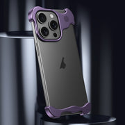 For iPhone 14 Pro Max Aromatherapy Alloy Frameless Phone Case(Purple)