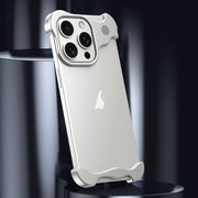 For iPhone 15 Plus Aromatherapy Alloy Frameless Phone Case(Silver)