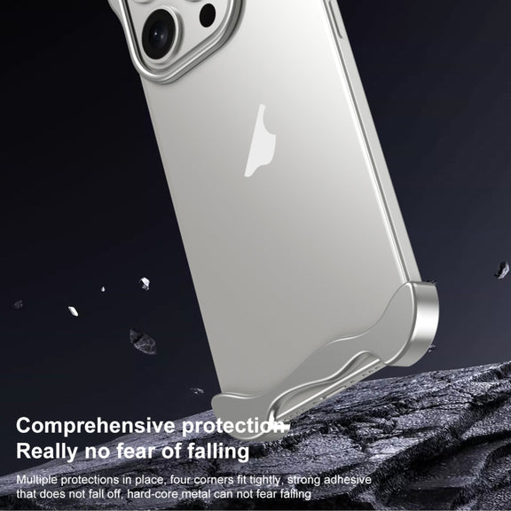 For iPhone 15 Pro Aromatherapy Alloy Frameless Phone Case(Purple)