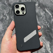 For iPhone 14 Pro Carbon Fiber Frameless Cooling Phone Case(Silver)