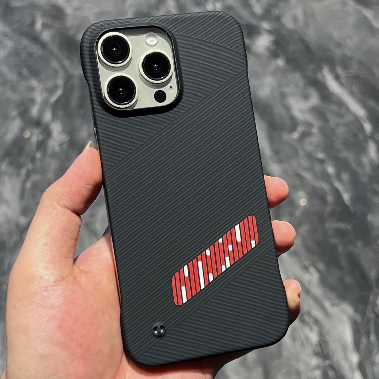For iPhone 15 Pro Carbon Fiber Frameless Cooling Phone Case(Red)