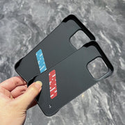 For iPhone 13 Pro Carbon Fiber Frameless Cooling Phone Case(Red)
