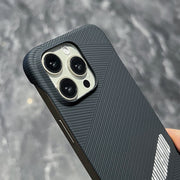 For iPhone 13 Pro Carbon Fiber Frameless Cooling Phone Case(Red)