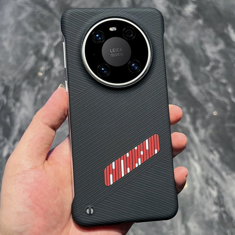For Huawei Mate 40 Pro Carbon Fiber Frameless Cooling Phone Case(Red)