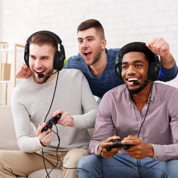 SoulBytes S20 RGB Light Gaming Headset with Mic(Black)