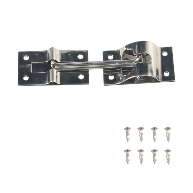 Vans / RVs / Trucks 4 inch Stainless Steel Door Hook with screws(Silver)